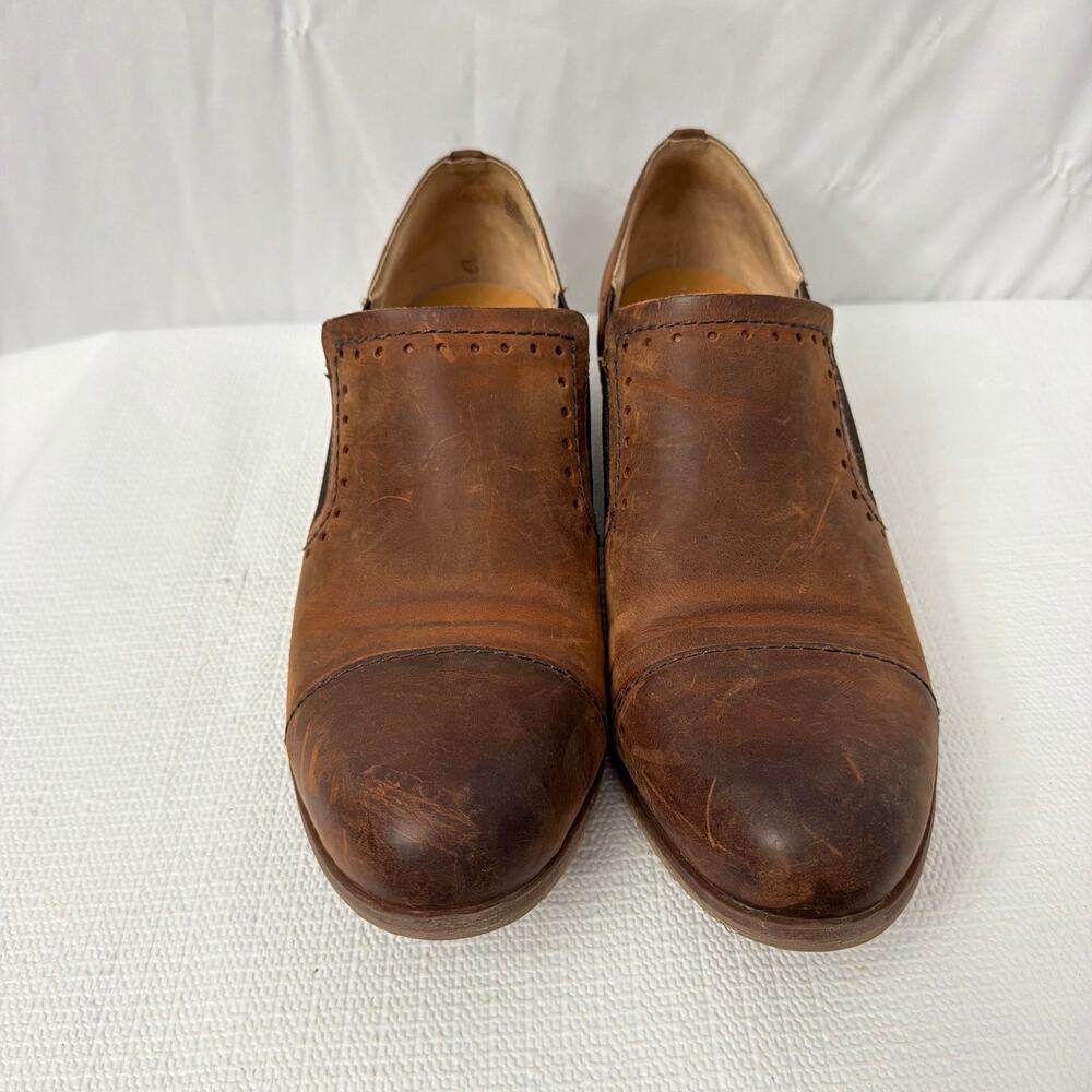 Korks Shoes Size 11M Gertrude Brown Leather Slip On - Picture 4 of 8